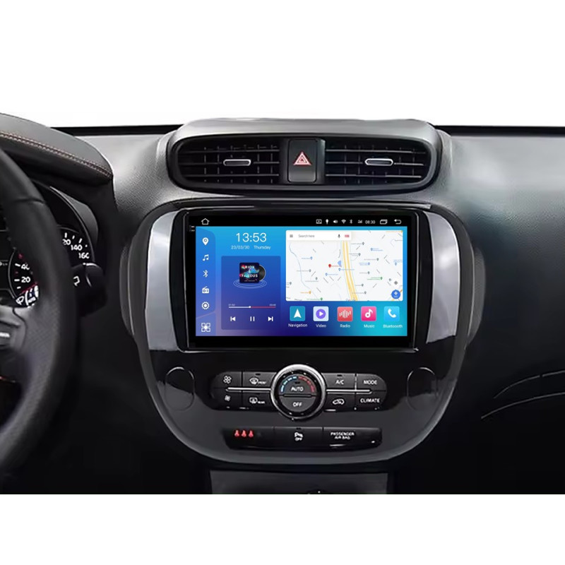 Android head unit FORS.auto FS 6 PRO MAX for Kia Soul (6+128Gb, 9", Auto AC) 2014-2016