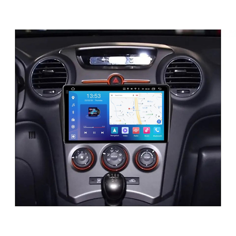 Magetófono de fábrica FORS.auto FS 4 PRO (2K) para Kia Carens (4 + 64Gb, 9