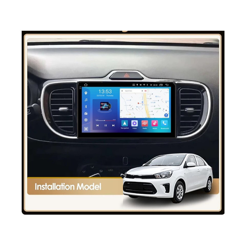 Android head unit FORS.auto FS 6 PRO MAX for Kia Pegas (6+128Gb, 9") 2017-2020