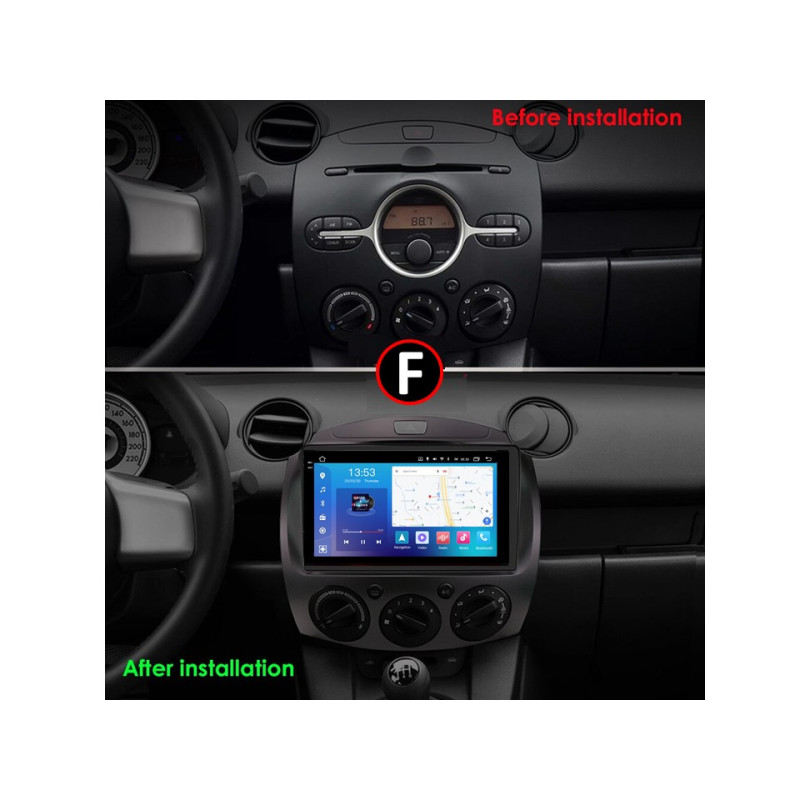Magallanes de fábrica FORS.auto FS 4 PRO (2K) para Mazda 2 (4 + 64Gb, 9
