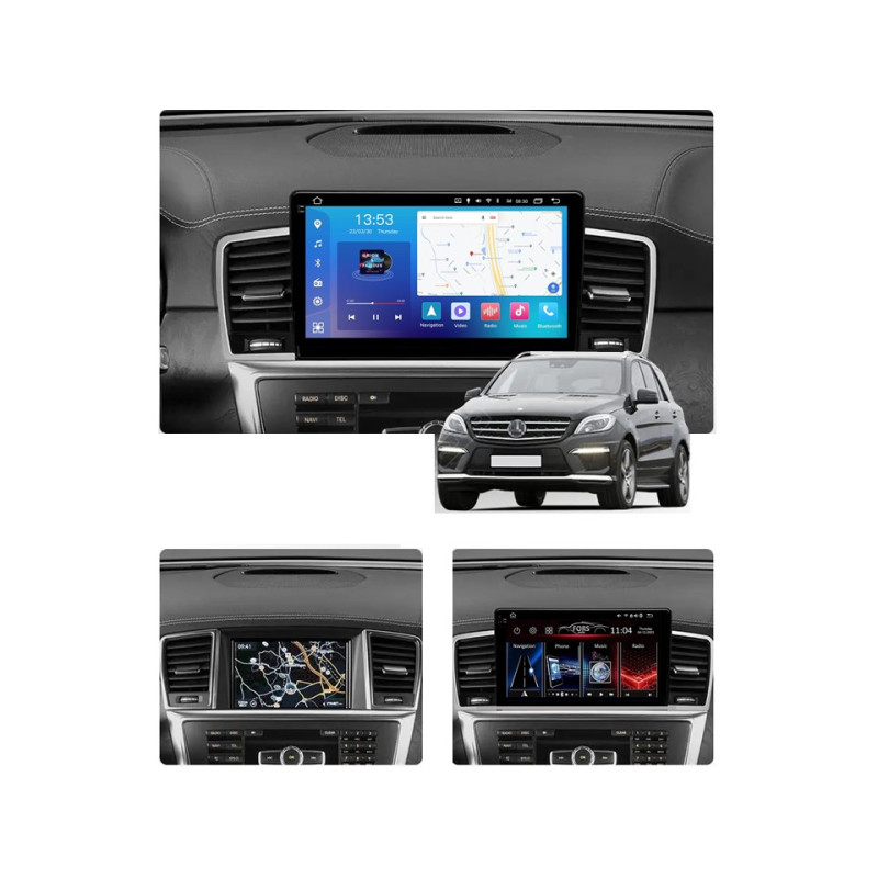 Android head unit FORS.auto FS 8 PRO MAX for Mercedes-Benz ML-Class (8+256Gb, 9") 2012-2015