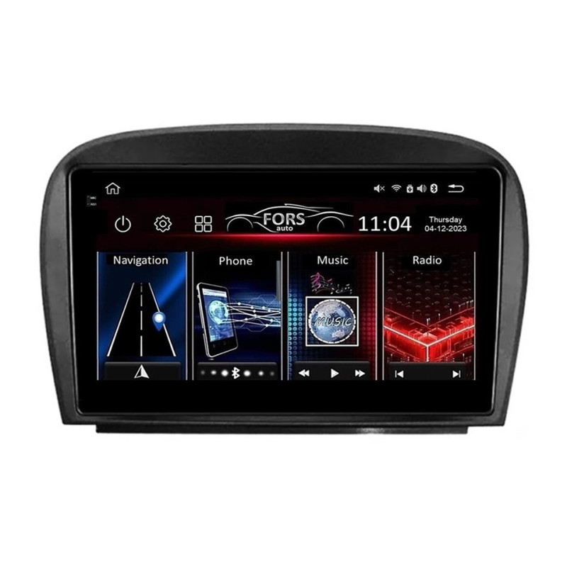 Android head unit FORS.auto FS 8 PRO MAX for Mercedes-Benz SL-Class (R230) (8+256Gb, 9") 2004-2011