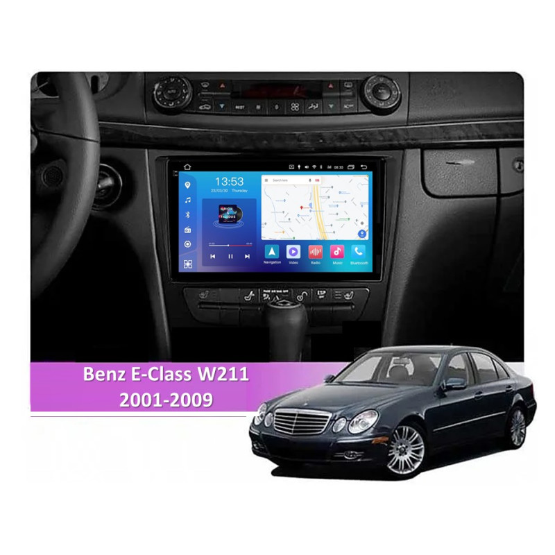 Android head unit FORS.auto FS 8 PRO MAX for Mercedes-Benz E-Class W211 (8+256Gb, 9") 2001-2009