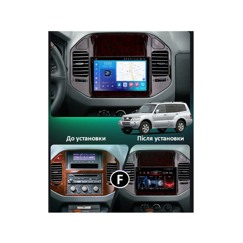 Oryginalna magnetofon FORS.auto FS 4 PRO (2K) dla Mitsubishi Pajero (4+64GB, 9