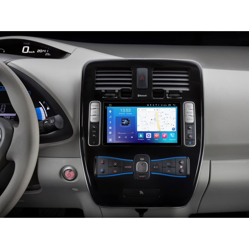 Android head unit FORS.auto FS 6 PRO MAX for Nissan Leaf (6+128Gb, 9") 2009-2017