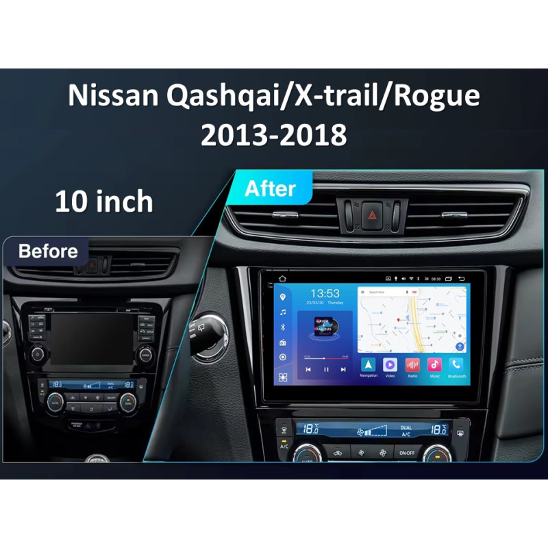 Magallanes de fábrica FORS.auto FS 6 PRO MAX para Nissan Qashqai/X-Trail/Rogue (6 + 128 GB, 10