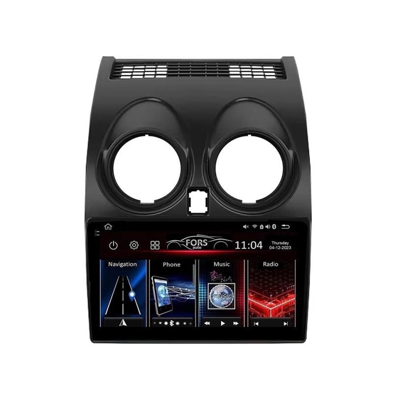 Android head unit FORS.auto FS 8 PRO MAX for Nissan Qashqai (8+256Gb, 9") 2008-2013