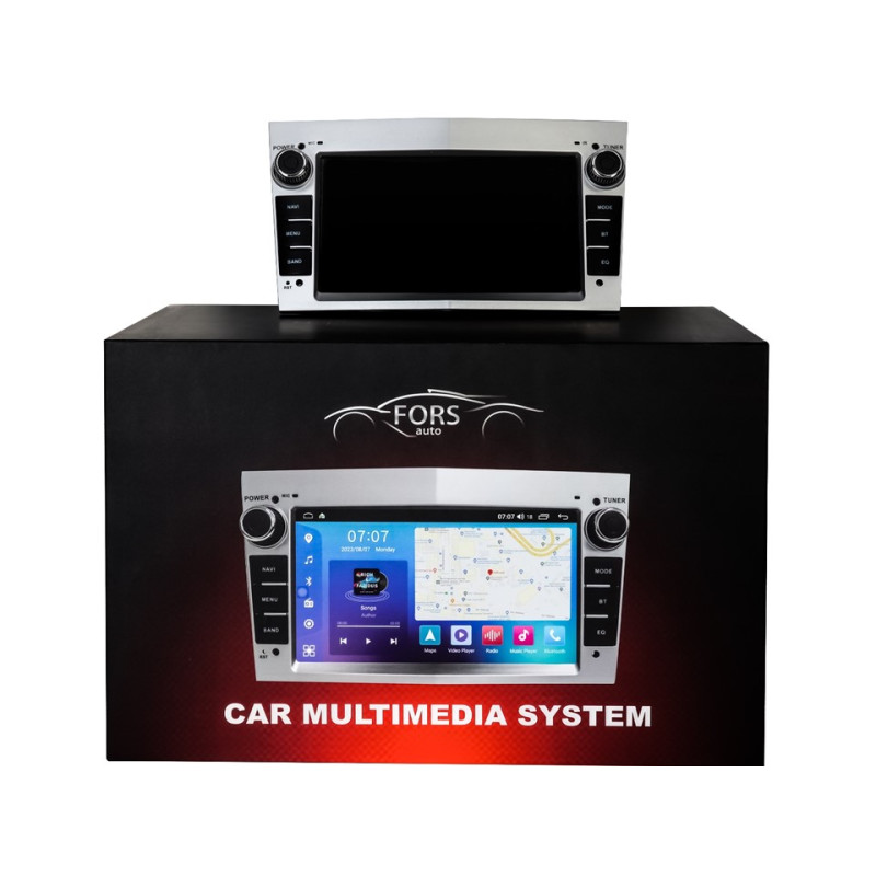 Android head unit FORS.auto 4 PRO-OP-S Opel Astra/Vectra/Zafira/Corsa (7", 4+64Gb, Silver) 1998-2009