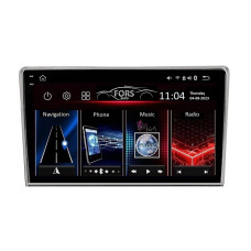 Android head unit FORS.auto FS 6 PRO MAX for Peugeot 407 (6+128Gb, 9", silver) 2004-2008