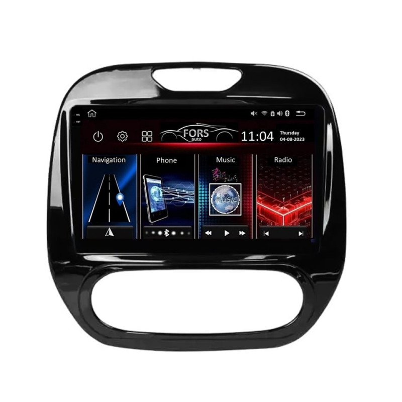 Magetófono de fábrica FORS.auto FS 6 PRO MAX para Renault Captur (6+128Gb, 9