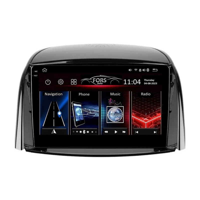 Android head unit FORS.auto FS 6 PRO MAX for Renault Koleos (6+128Gb, 9") 2008-2016
