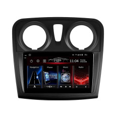 Android head unit FORS.auto FS 4 PRO (2K) for Renault Sandero/Logan (4+64Gb, 9") 2017+