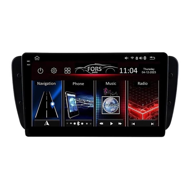 Android head unit FORS.auto FS 6 PRO MAX for Seat Ibiza (6+128Gb, 9") 2008-2015