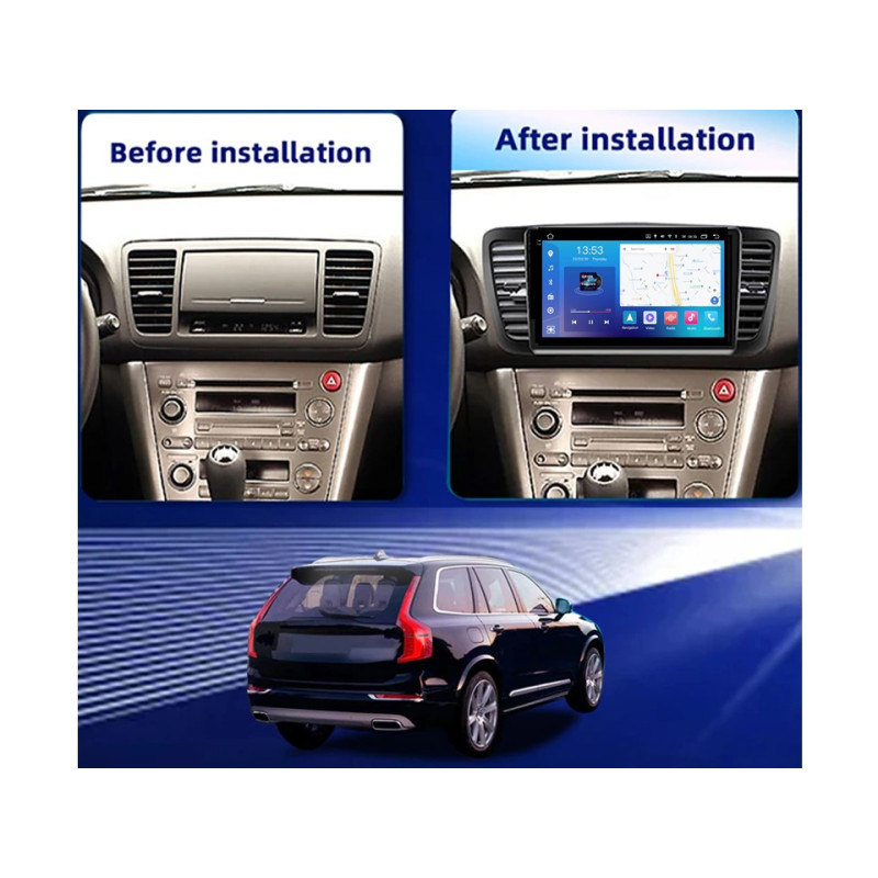 Android head unit FORS.auto FS 6 PRO MAX for Subaru Legacy/Outback (6+128Gb, 9") 2004-2009