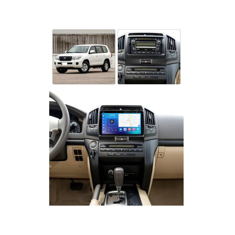 Android head unit FORS.auto FS 8 PRO MAX for Toyota Land Cruiser 200 (8+256Gb, 10") 2008-2015
