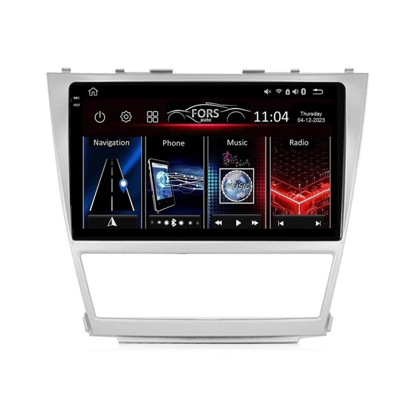 Android head unit FORS.auto FS 4 PRO (2K) for Toyota Camry (4+64Gb, 10") 2008-2011