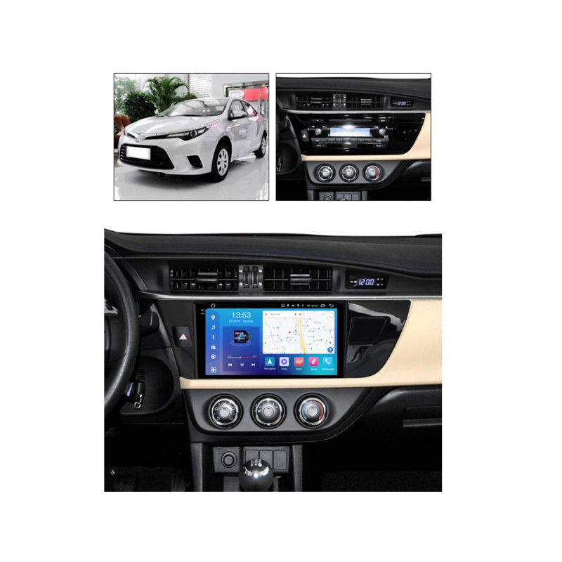 Android head unit FORS.auto FS 6 PRO MAX for Toyota Corolla (6+128Gb, 10") 2014-2016