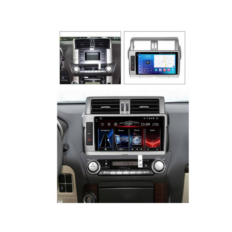 Android head unit FORS.auto FS 6 PRO MAX for Toyota Land Cruiser Prado 150 (6+128Gb, 10") 2013-2017
