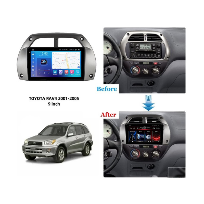 Stacja głośnikowa FORS.auto FS 8 PRO MAX dla Toyota RAV4 (8+256GB, 9