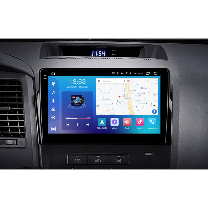 Android head unit FORS.auto FS 4 PRO (2K) for Toyota Tundra 2007-2013/Sequoia 2008-2015 (4+64Gb, 10")