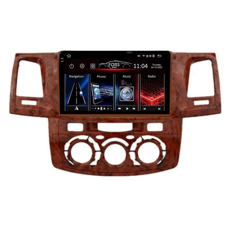 Stereo magnetofon FORS.auto FS 6 PRO MAX dla Toyoty Fortuner/Vigo/Hilux (6+128GB, 9