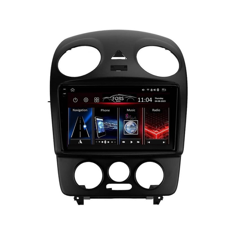 Android head unit FORS.auto FS 8 PRO MAX for Volkswagen Beetle (8+256Gb, 9") 2004-2011