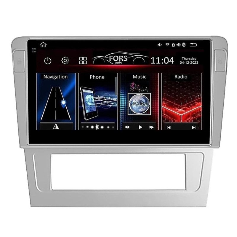 Android head unit FORS.auto FS 6 PRO MAX for Volkswagen Passat B7 (6+128Gb, 9") 2005-2011