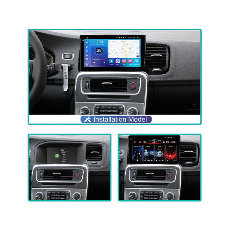 Android head unit FORS.auto FS 6 PRO MAX for Volvo S60 (6+128Gb, 9") 2014-2018