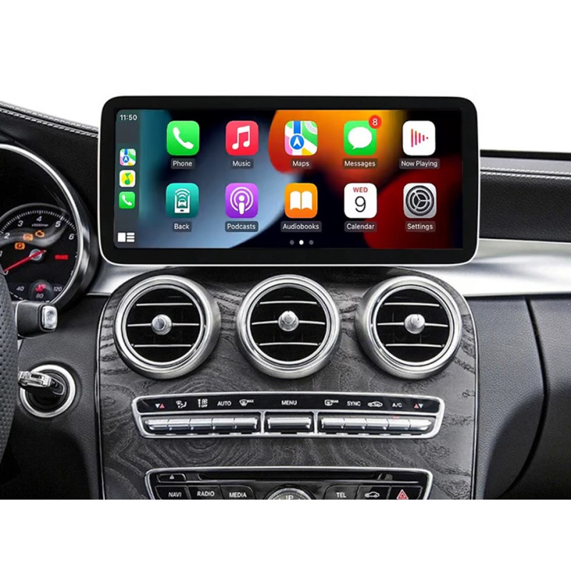 Android head unit FORS.auto for Mercedes-Benz C/GLC-Class NTG 5.5 (W205) (8+64Gb, 10.25") 2019-2020