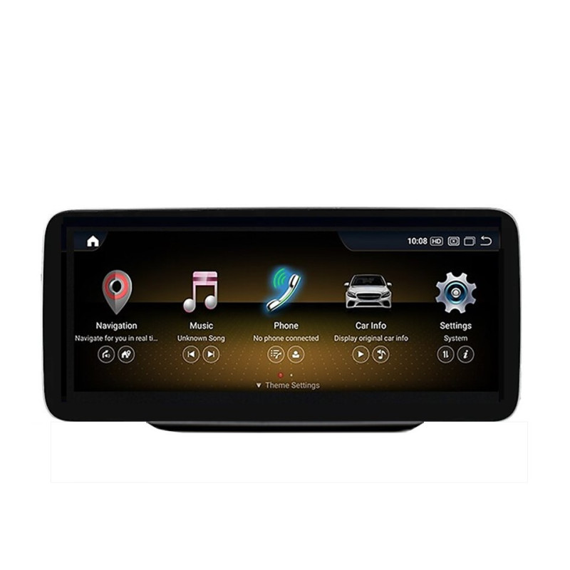 Android head unit FORS.auto for Mercedes-Benz C/GLC-Class NTG 5.5 (W205) (8+64Gb, 12.3") 2019-2020