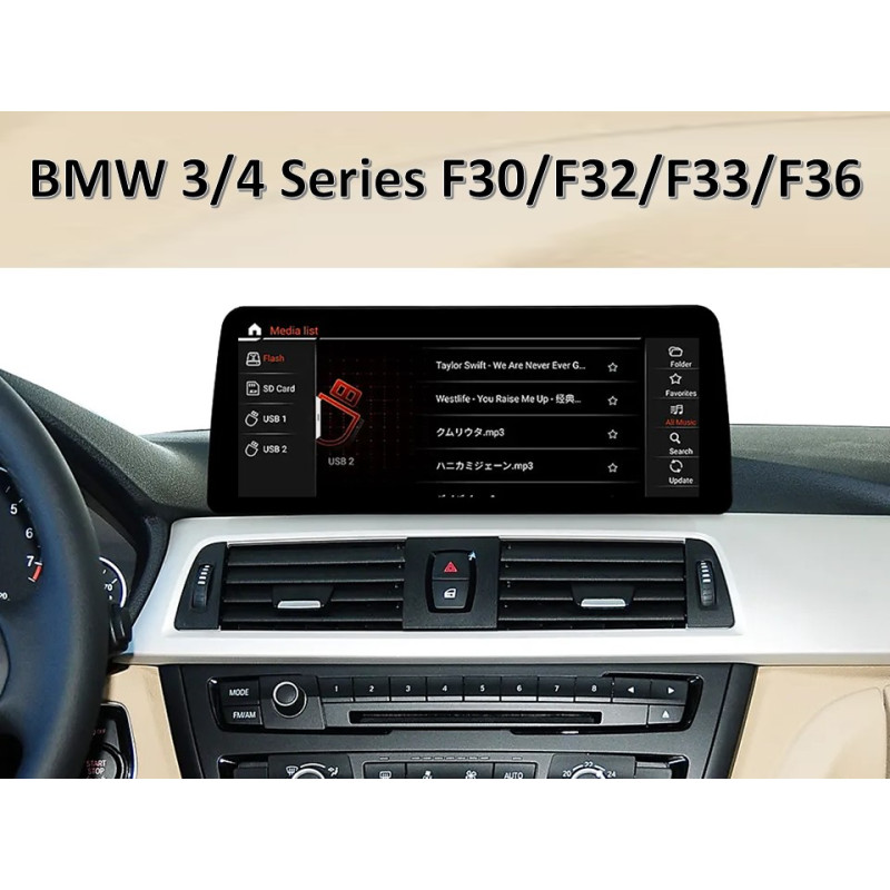Wbudowana magnetofon FORS.auto dla BMW 3/4 Series F30/F32/F33/F36 EVO (8+64GB, 10,25