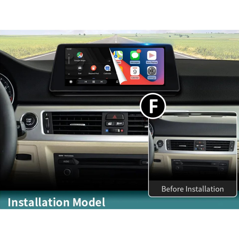 Android head unit FORS.auto for BMW 3 Series E90/E91/E92/E93 CCC (4+32Gb, 12.3") 2005-2009