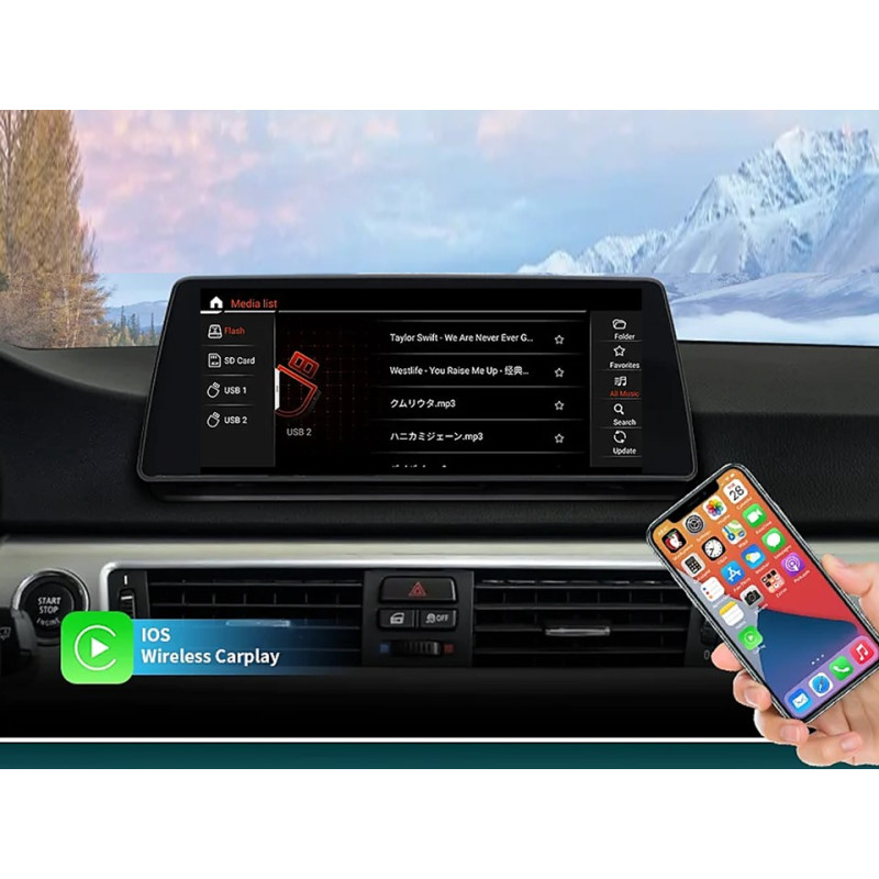 Android head unit FORS.auto for BMW 3 Series E90/E91/E92/E93 CIC (4+32Gb, 10.25") 2009-2012