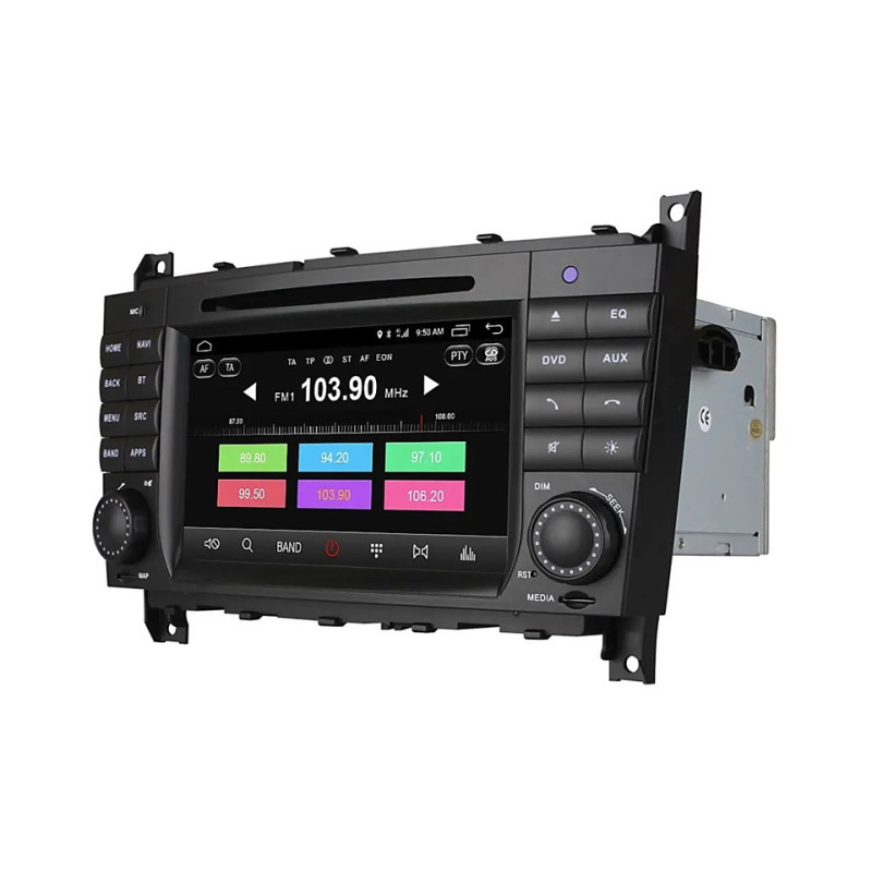 Android head unit FORS.auto M200 for Mercedes-Benz W203 ZQ (7", 2+16Gb, CarPlay) 2004-2008