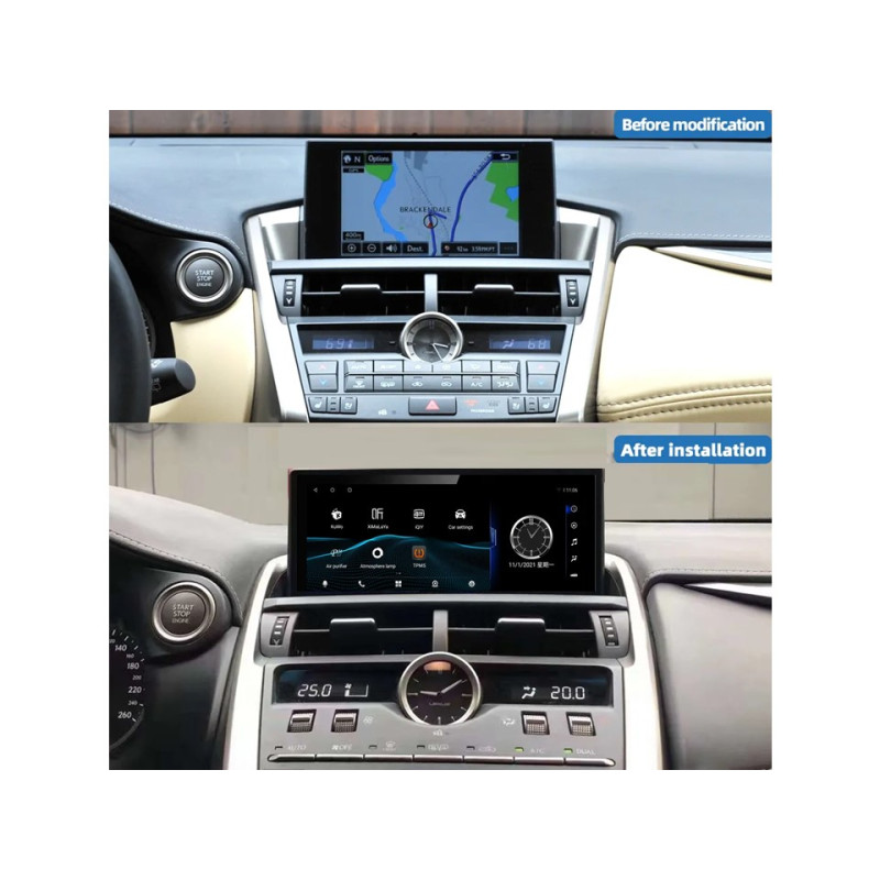 Android head unit FORS.auto for Lexus NX U8C (4+32Gb, 10.25") 2018-2021