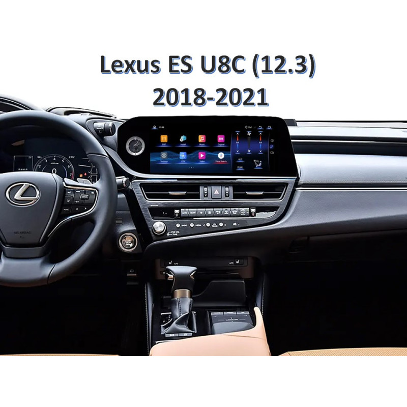 Android head unit FORS.auto for Lexus ES U8C (4+32Gb, 12.3") 2018-2021