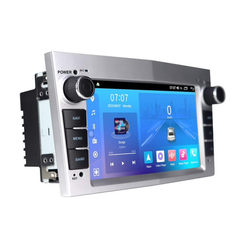 Android head unit FORS.auto 2 ULTRA-OP-S Opel Astra/Vectra/Zafira/Corsa (7", 2+32Gb, Silver) 1998-2009