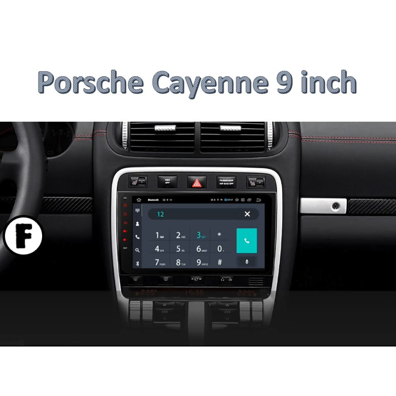 Android head unit FORS.auto M150 for Porsche Cayenne (9", 2+16Gb, CarPlay) 2003-2009