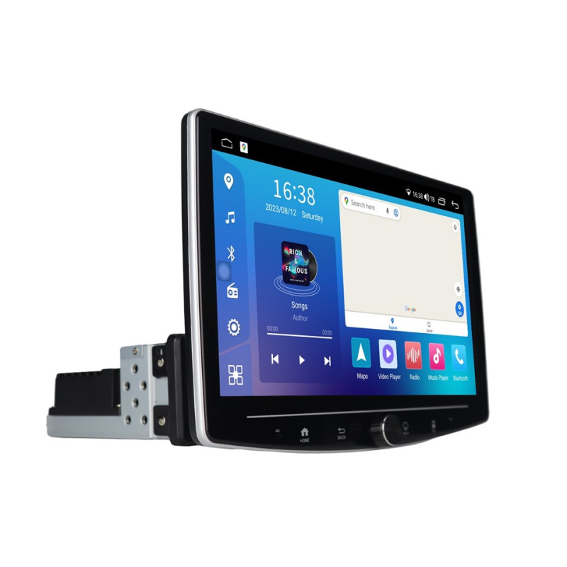 Android head unit FORS.auto Universal 1DIN 4 PRO-UNK (10", 4+64Gb, CarPlay)