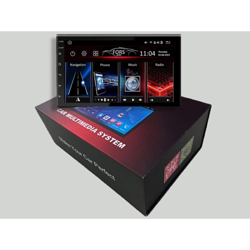 Android head unit FORS.auto Universal 2DIN UN 2 ULTRA (7", 2+32Gb, CarPlay)