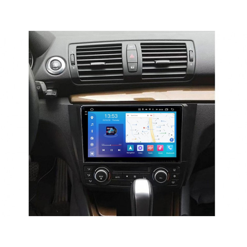 Android head unit FORS.auto FS 4 MAX for BMW 1-Series (4+32Gb, 9", Auto AC) 2008-2012