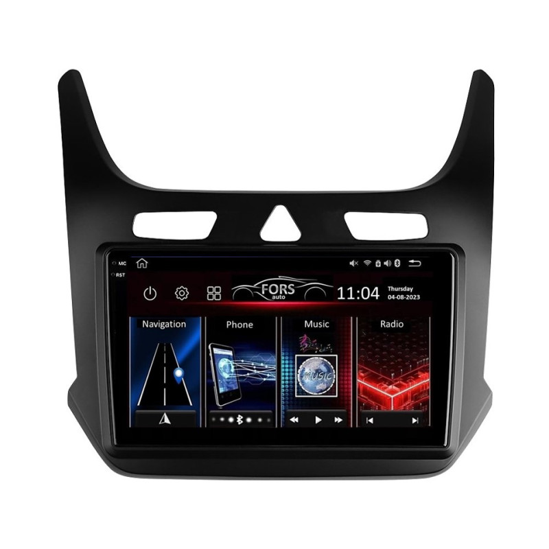 Android head unit FORS.auto FS 4 PRO for Chevrolet Cobalt/GM (4+64Gb, 9", matt black) 2016+