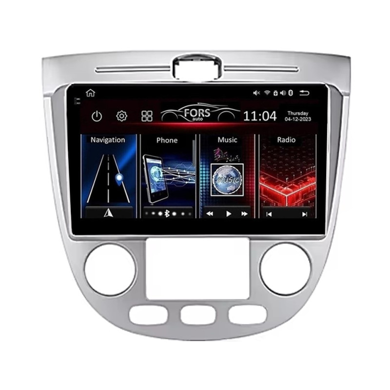 Android head unit FORS.auto FS 4 MAX for Chevrolet Optra, HRV 2003-2008/Buick Excelle (Hatchback) 2004-2008 (4+32Gb, 9", Auto AC)