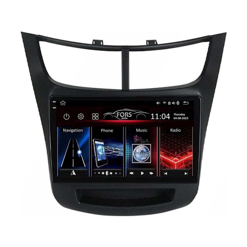 Android head unit FORS.auto FS 2 ULTRA for Chevrolet Sail (2+32Gb, 9") 2015-2018