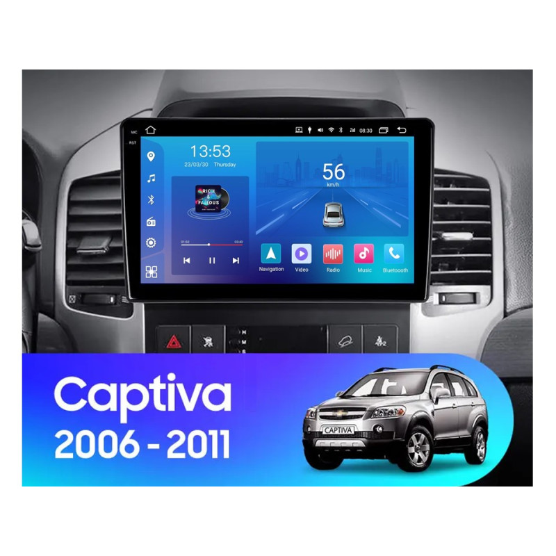 Android head unit FORS.auto FS 2 ULTRA for Chevrolet Captiva (2+32Gb, 9") 2006-2011