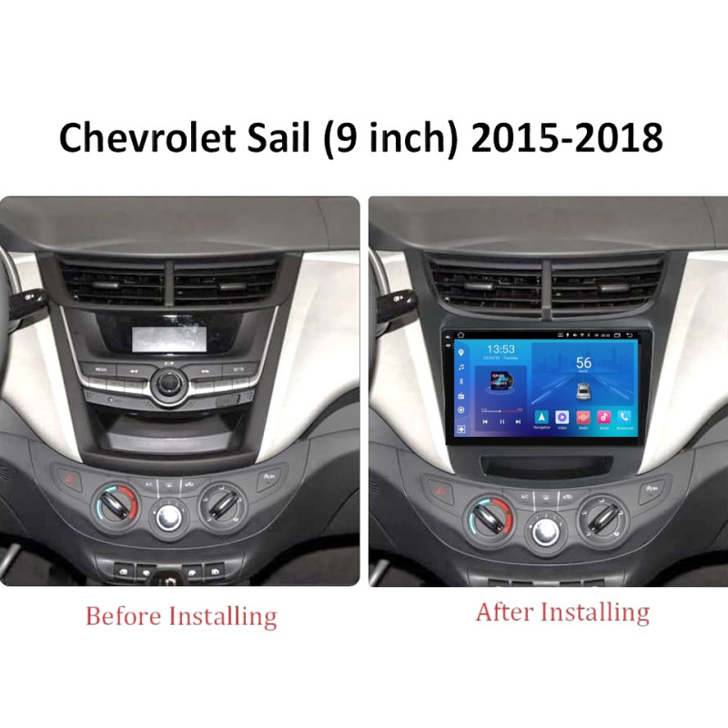 Android head unit FORS.auto FS 2 ULTRA for Chevrolet Sail (2+32Gb, 9") 2015-2018