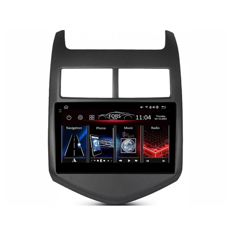 Android head unit FORS.auto FS 4 PRO for Chevrolet Aveo (4+64Gb, 9") 2011-2015
