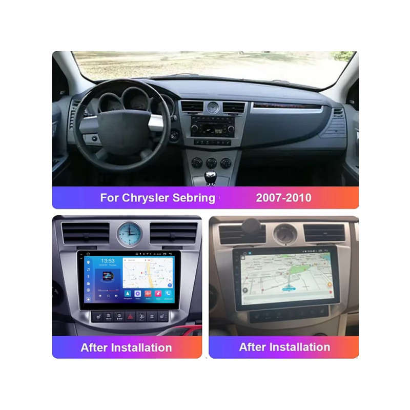 Android head unit FORS.auto FS 4 MAX for Chrysler Sebring (4+32Gb, 9") 2007-2010