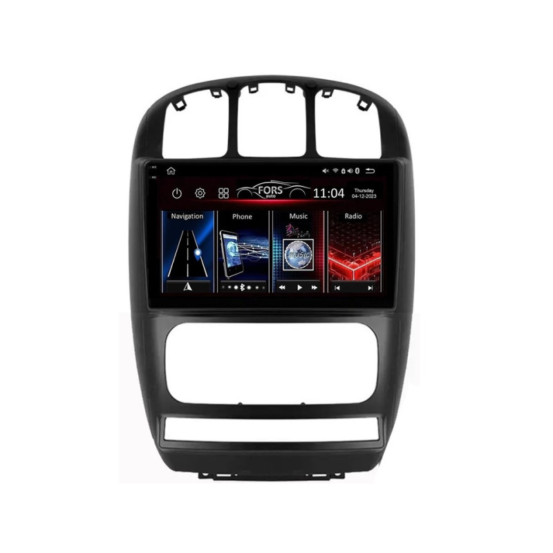 Android head unit FORS.auto FS 4 MAX Qled for Chrysler Grand Voyager (4+32Gb, 10") 2006-2012