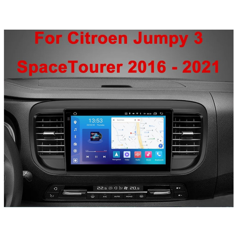 Android head unit FORS.auto FS 6 MAX for Citroen Jumpy/SpaceTourer (6+128Gb, 9") 2016-2021